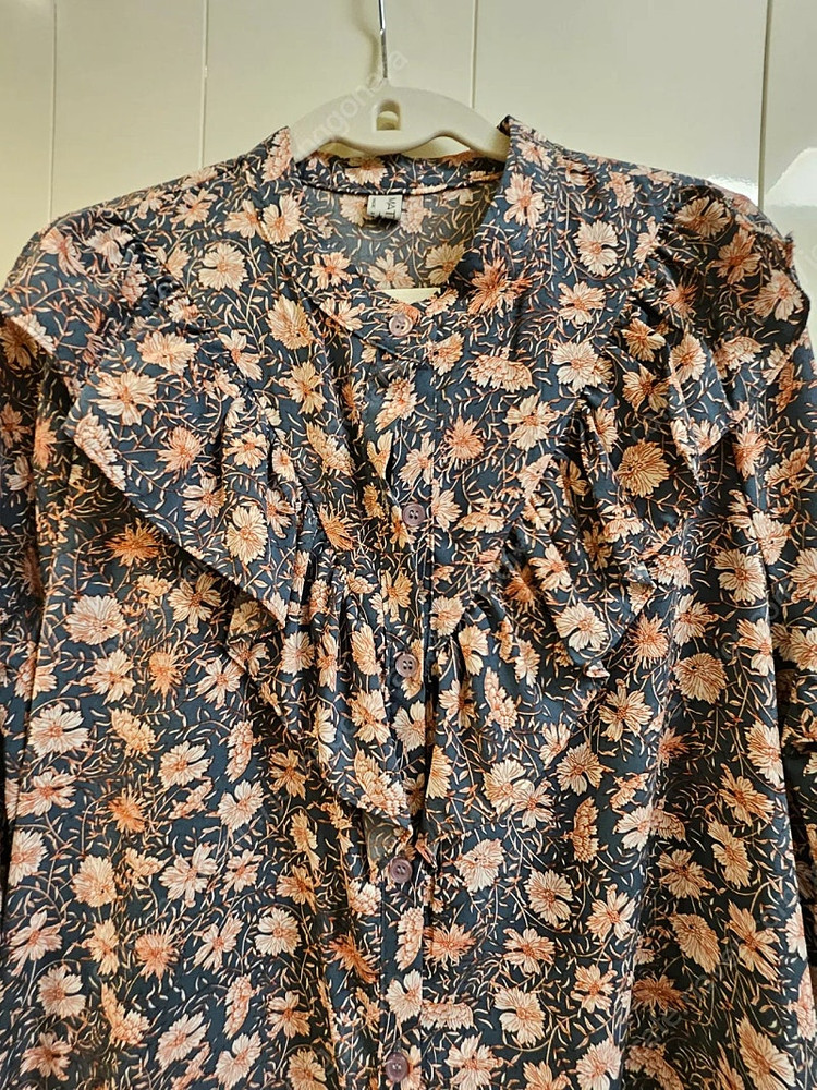 긴팔 꽃무늬 원피스 프리사이즈 이미지