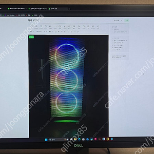 델 27인치 모니터/데스크탑 / i7 /inno3d 3080ti / 32GB / 레이저 키보드마우스/ 오디오엔진 스피커
