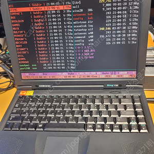 골동품 노트북 삼성 SENS720 (DOS,WIN95,WINNT,XP 구동가능 멀티부트 환경)