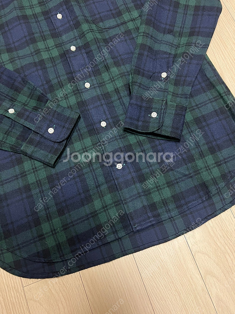 짓먼빈티지 옥스포드 셔츠 L사이즈 (블랙와치)--4