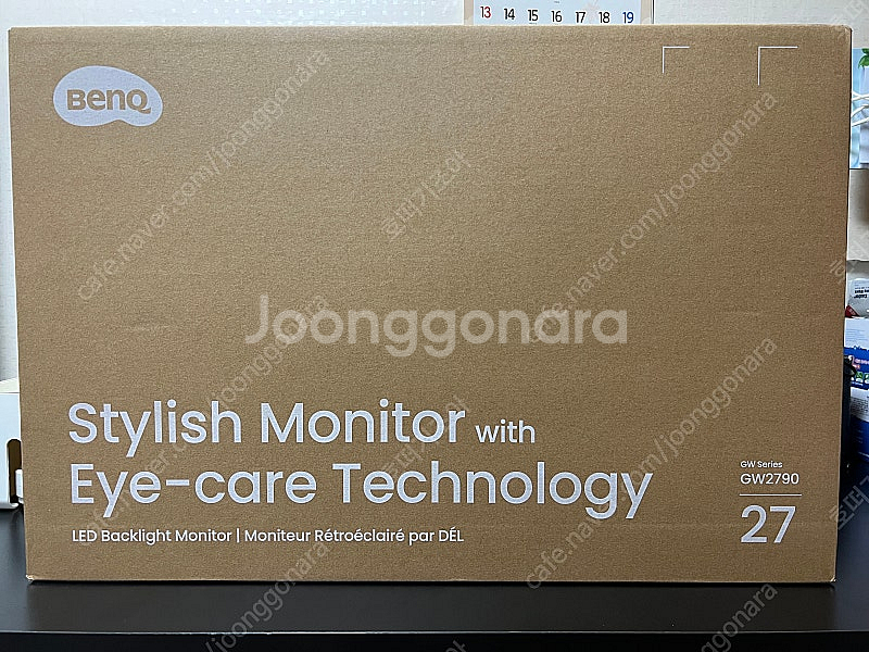 (미사용)벤큐 27인치 100Hz 모니터 판매해요.(GW2790)--0