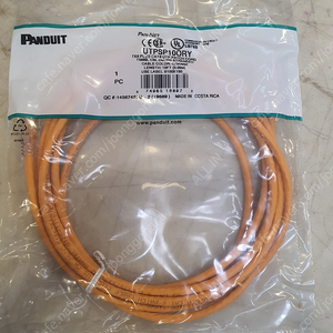 Panduit UTPSP10ORY 구리 패치 코드 Cat 6 오렌지 UTP 케이블