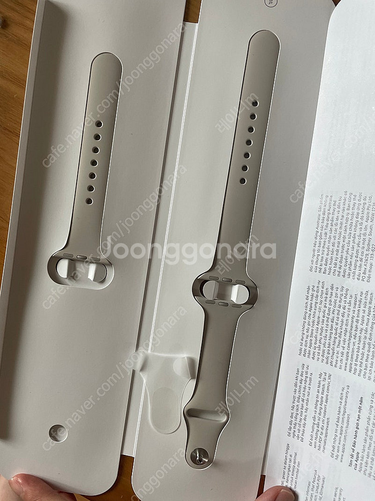 애플워치 7 41mm 스타라이트 스포츠밴드 정품--0