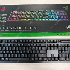 레이저 데스스토커 RAZER DeathStalker V2 Pro Linear KR 풀배열+ PBT키캡 판매합니다