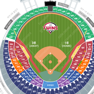플레이오프 4차전 삼성 vs LG 3루 오렌지 222블럭 단석