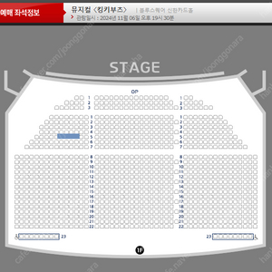 뮤지컬 킹키부츠 11/6(수) 강홍석 김지우 김호영 vip석 1층 5열 2연석 양도 [좌석위치사진有]