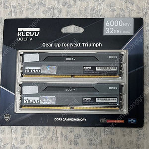 KLEVV BOLT V 6000 32기가(16기가 x 2개) 메모리 서린 정품 팝니다.