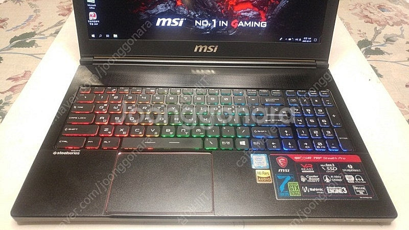 [판매]MSI GS63VR 슬림 게이밍 노트북/램32G...--5