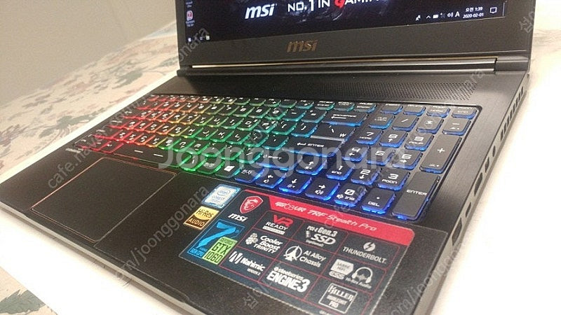 [판매]MSI GS63VR 슬림 게이밍 노트북/램32G...--7