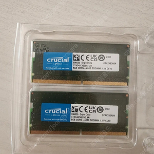 크루셜 마이크론 DDR5 노트북용 8GB X2