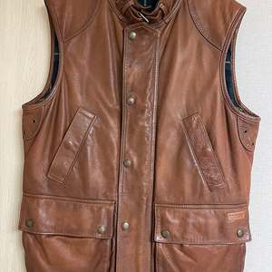 폴로 랄프로렌 GRINDLAY cow leather vest M