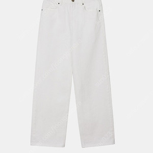 르에떼 와이드 진 화이트 le ete wide jeans in white