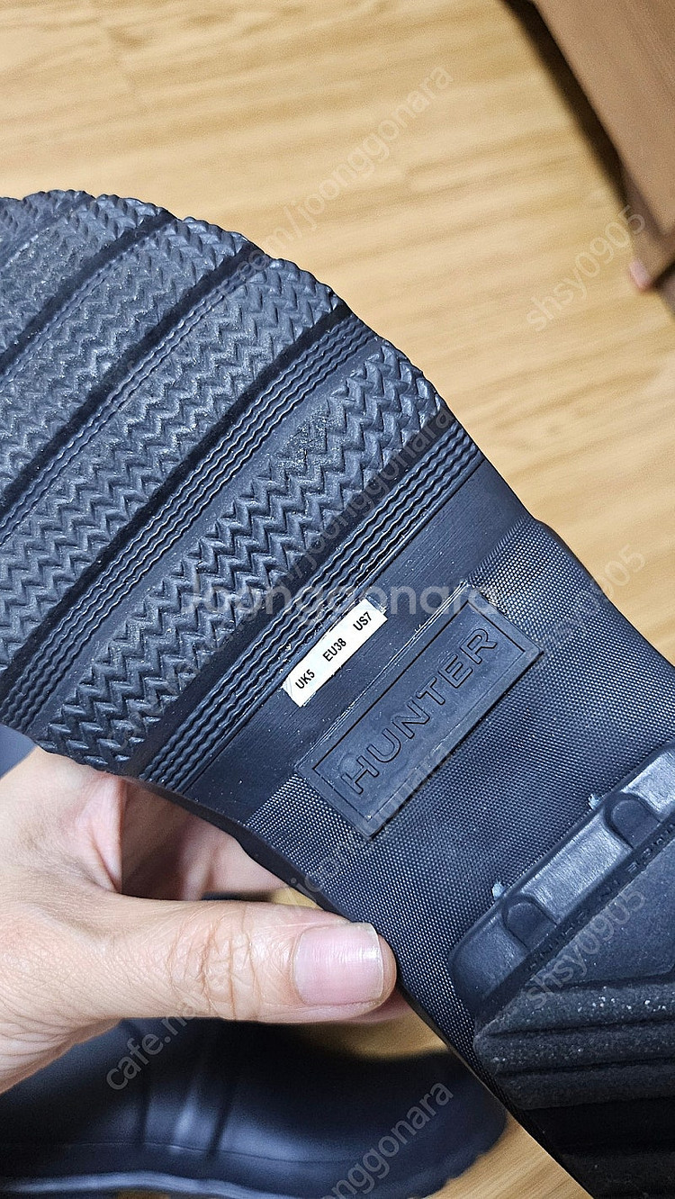헌터레인부츠톨 uk5 240사이즈--4