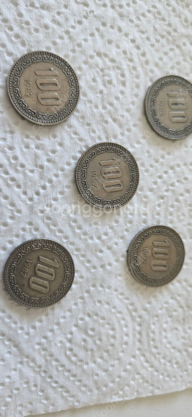 1982 년 100 원 동전--2