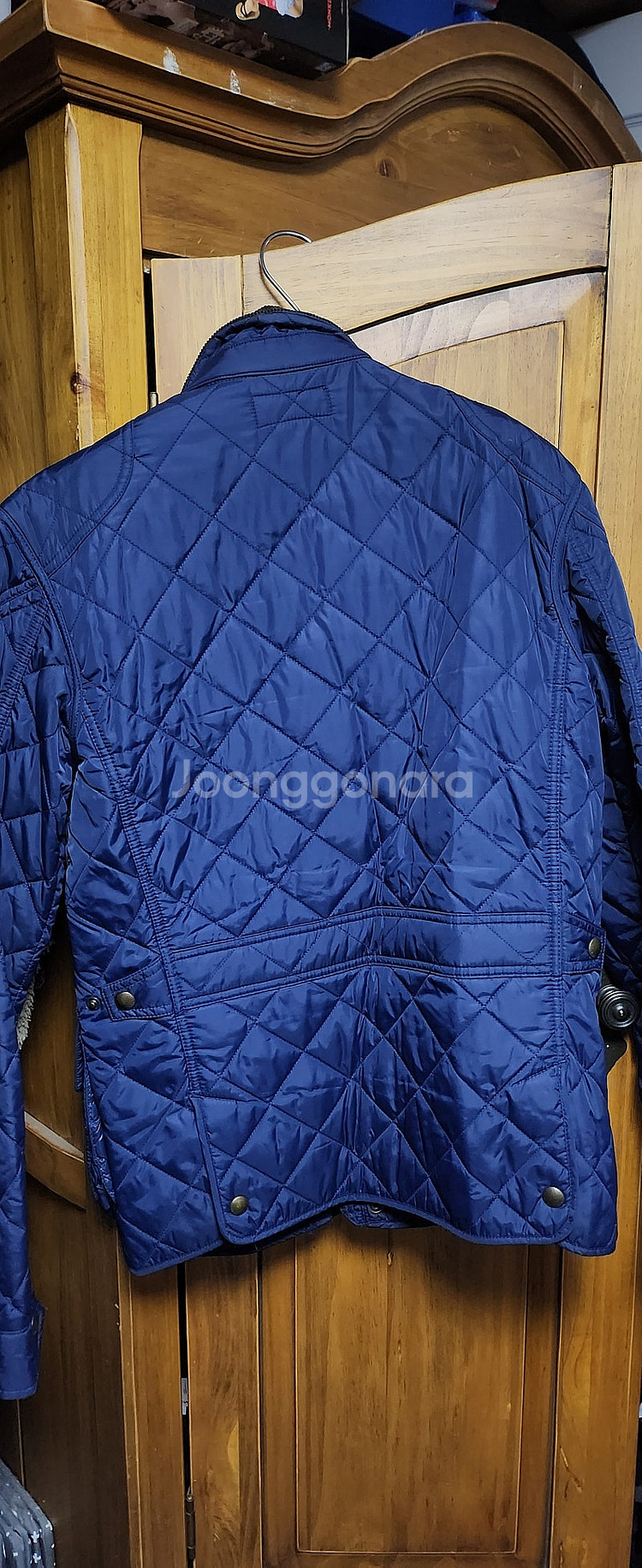 [S] POLO 폴로 퀼팅 자켓 네이비--2
