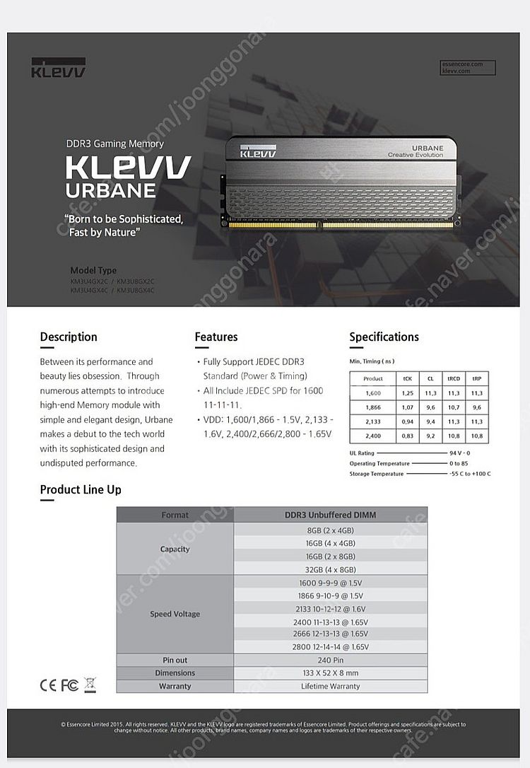 KLEVV DDR3 8G ×2 16g 2666Mhz 5...--3