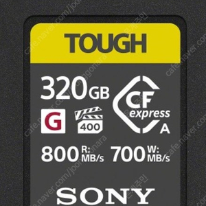 미개봉 정품 TOUGH CFexpress Type A 320GB 메모리 팝니다.