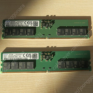 삼성 DDR5 16GB PC5 44800 데스크탑 메모리 램 5600MHz 팝니다(2개)