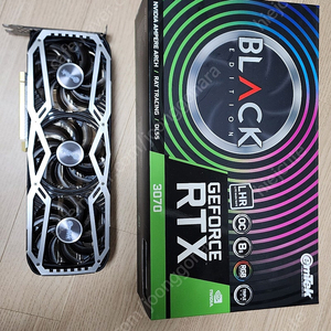 [마산 직거래] 그래픽카드 이엠텍 RTX 3070 OC 블랙에디션 팔아요