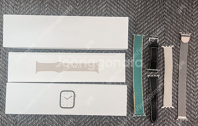 애플워치 7 45mm 알루미늄 스타라이트 gps 풀박스--0