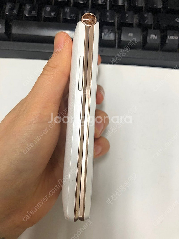 183664 SK 와인스마트 폴더폰 화이트 A급 4GB...--4