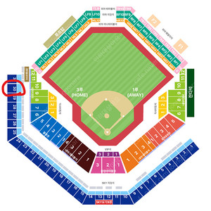 [2연석] 5차전 플레이오프 포스트시즌 삼성라이온즈 vs LG트윈스 3루 SKY지정석