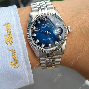 [정품] 롤렉스 데이저스트 36 블루 비네타 다이얼 10P 다이아몬드 (Rolex Datejust Blue Vignette 10P Diamond)