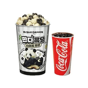 CGV 판다흑당 스위트 팝콘세트