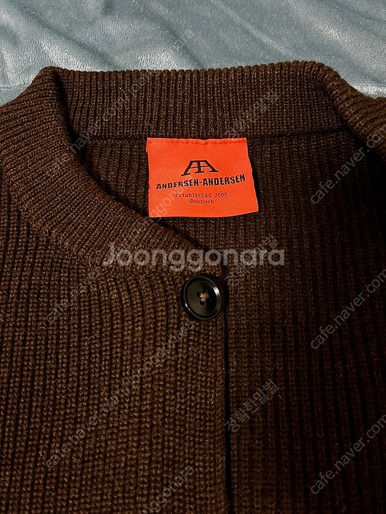 안데르센안데르센 스키퍼 자켓 브라운 L 판매합니다.--2