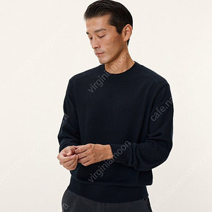 [새상품] 포터리 크루넥 니트 다크 네이비 3(L) / Hard Twist Wool Crewneck Knit