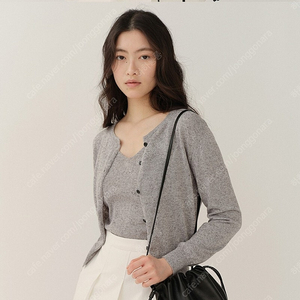 킨더살몬 RS24 Tendu Sleeveless Cardigan Set(Melange-Gray)