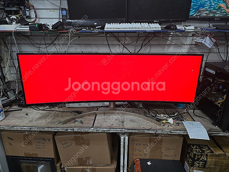 엘지 49인치 울트라와이드 모니터 팝니다. 32:9 비...--3