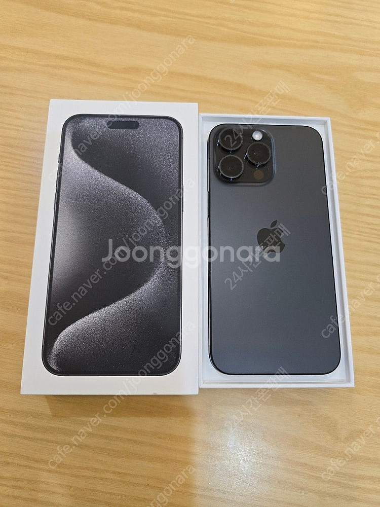 아이폰15프로맥스블랙티타늄256gb 새폰같은중고폰판매합...--0