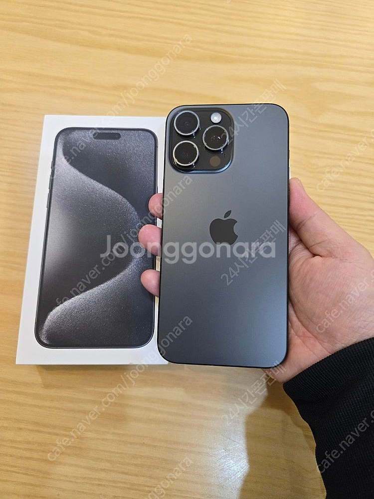아이폰15프로맥스블랙티타늄256gb 새폰같은중고폰판매합...--7