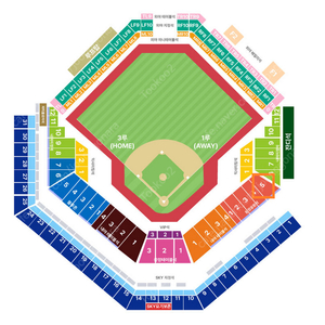 플레이오프 2차전 삼성 LG 1루 원정 응원석 단석 1석