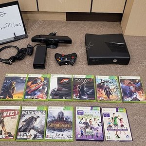 [XBOX] XBOX360 / 엑박360 슬림 500GB , 커넥트 및 게임시디 일괄으로 판매 (직거래) (택포)