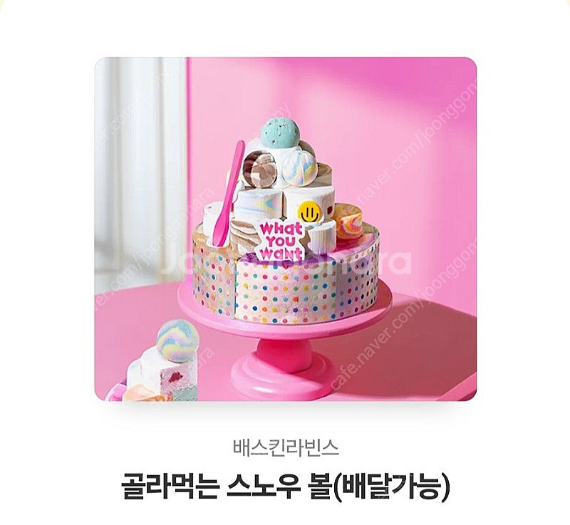 베스킨라빈스 골라먹는 스노우볼--0