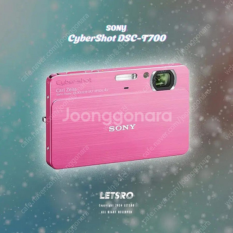소니 사이버샷 DSC-T700 핑크 빈티지 레트로 디카...--0
