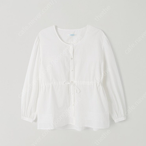 [타낫] 덴스 스트링 블라우스 24FW T/T Dense string blouse (white)