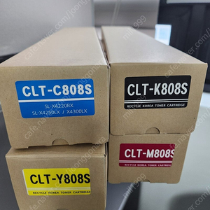 삼성복합기 재생토너(CLT-K808S, CLT-M808S, CLT-Y808S, CLT-C808S) 4개 1세트