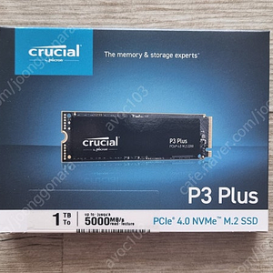 마이크론 P3 Plus NVME SSD 1TB 미개봉 신품 7.5만