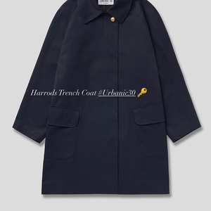 얼바닉 30 해롯 트렌치코트 (urbanic30 harrods trench coat) 네이비