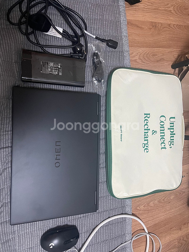 HP 오멘 16 노트북 5년보험 마우스, 파우치도 같이...--0