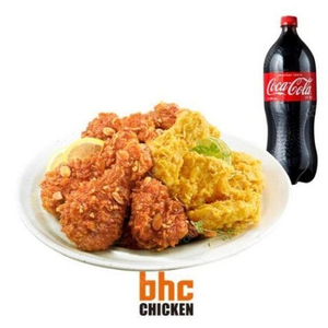 BHC 치킨 후라이드반+양념반+콜라 1.25L, 처갓집 치킨 상품권 7장