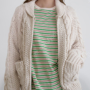 bell vintage handmade cardigan (cream)