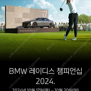 bmw 레이디스 챔피언십 11/20 티켓 2장