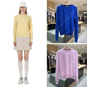 아페쎄 A.P.C. 라운드넥 여성 니트 스웨터 3칼라