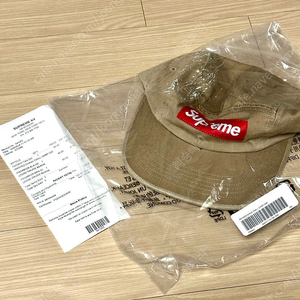 슈프림 supreme 24fw 워시드 치노 트윌 캠프캡 TAN 컬러