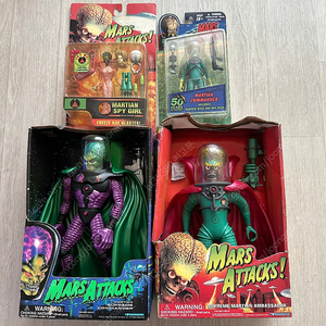 고전 Mars Attacks 화성침공 피규어(미개봉) 4종셋트 일괄판매