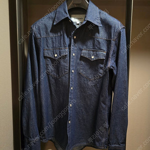 [L]토니웩TONYWACK Rinsed Denim Western Shirt_Indigo